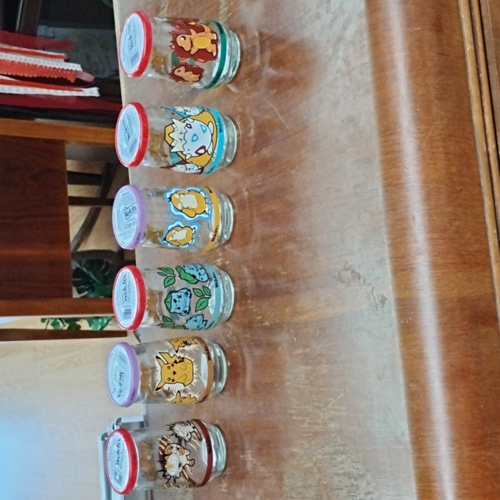 Welch's Pokemon Jelly Jar Collection